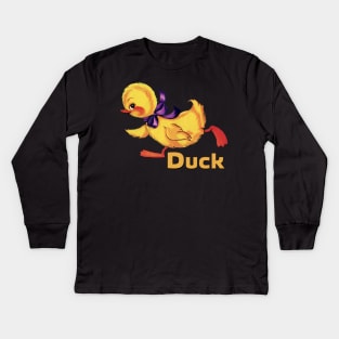 Cute Baby Duckling Kids Long Sleeve T-Shirt